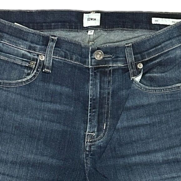 EDWIN Men’s Jace Slim Straight Leg Jeans in the Size 31X32 in Icon Blue Color - Picture 7 of 14